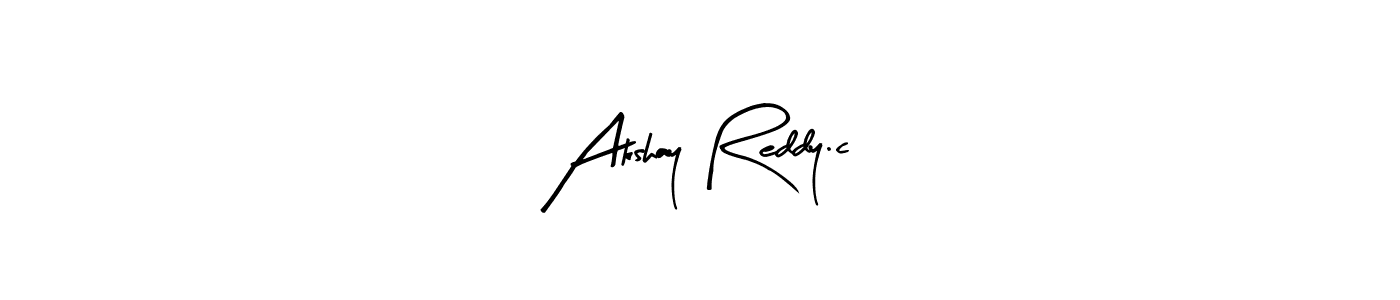 Design your own signature with our free online signature maker. With this signature software, you can create a handwritten (Arty Signature) signature for name Akshay Reddy.c. Akshay Reddy.c signature style 8 images and pictures png