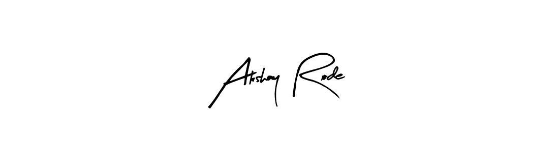 Make a beautiful signature design for name Akshay Rode. With this signature (Arty Signature) style, you can create a handwritten signature for free. Akshay Rode signature style 8 images and pictures png