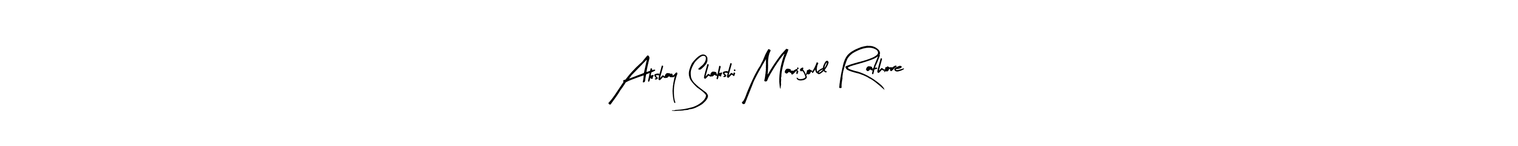 Similarly Arty Signature is the best handwritten signature design. Signature creator online .You can use it as an online autograph creator for name Akshay Shakshi Marigold Rathore. Akshay Shakshi Marigold Rathore signature style 8 images and pictures png