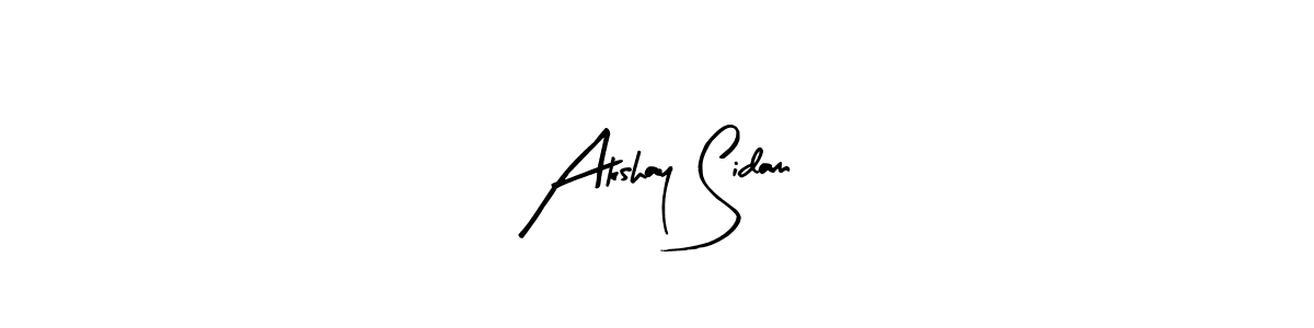 It looks lik you need a new signature style for name Akshay Sidam. Design unique handwritten (Arty Signature) signature with our free signature maker in just a few clicks. Akshay Sidam signature style 8 images and pictures png
