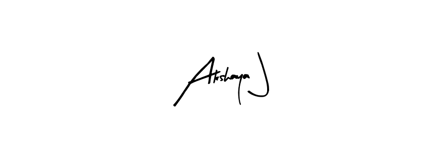 Create a beautiful signature design for name Akshaya J. With this signature (Arty Signature) fonts, you can make a handwritten signature for free. Akshaya J signature style 8 images and pictures png