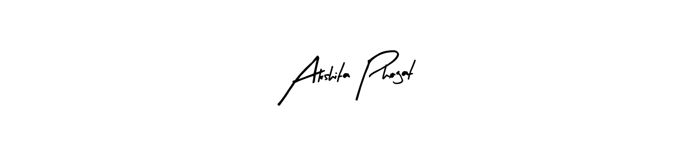 Also we have Akshita Phogat name is the best signature style. Create professional handwritten signature collection using Arty Signature autograph style. Akshita Phogat signature style 8 images and pictures png
