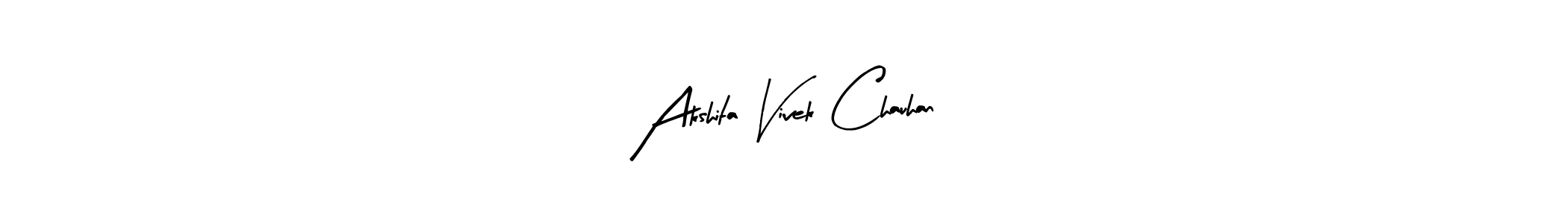Also we have Akshita Vivek Chauhan name is the best signature style. Create professional handwritten signature collection using Arty Signature autograph style. Akshita Vivek Chauhan signature style 8 images and pictures png