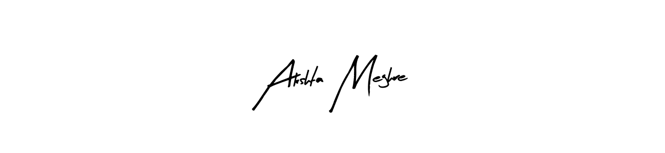Make a short Akshta Meghre signature style. Manage your documents anywhere anytime using Arty Signature. Create and add eSignatures, submit forms, share and send files easily. Akshta Meghre signature style 8 images and pictures png