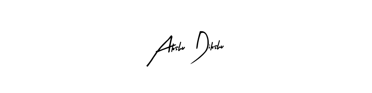 Also You can easily find your signature by using the search form. We will create Akshu Dikshu name handwritten signature images for you free of cost using Arty Signature sign style. Akshu Dikshu signature style 8 images and pictures png