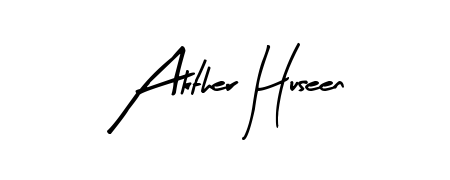 Give your name Akther Huseen an exquisite flair with the Arty Signature script font. Ideal for contracts, resumes, and formal letterheads. Akther Huseen signature style 8 images and pictures png