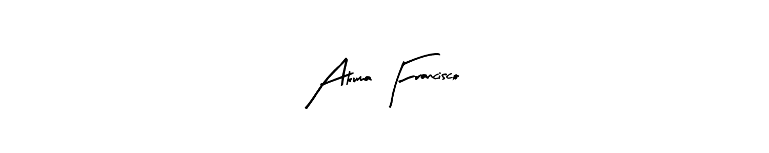 Make a beautiful signature design for name Akuma Francisco. Use this online signature maker to create a handwritten signature for free. Akuma Francisco signature style 8 images and pictures png