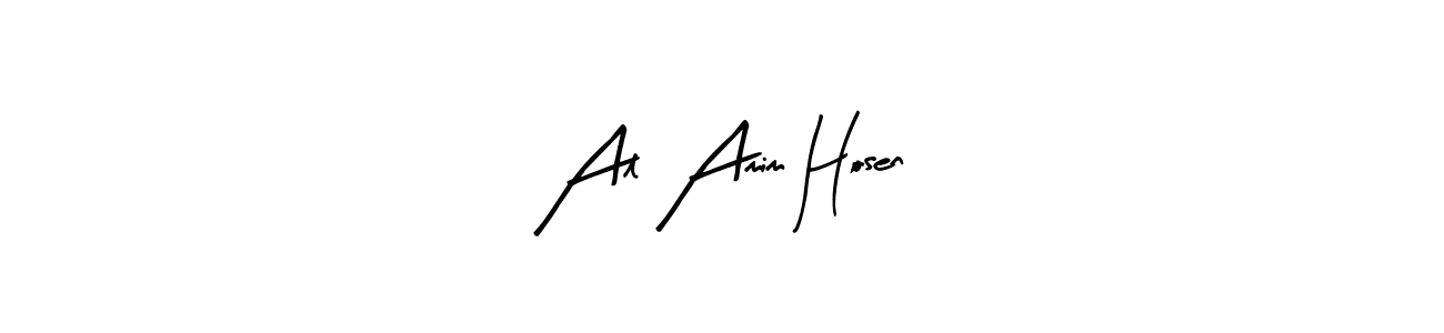 if you are searching for the best signature style for your name Al Amim Hosen. so please give up your signature search. here we have designed multiple signature styles  using Arty Signature. Al Amim Hosen signature style 8 images and pictures png