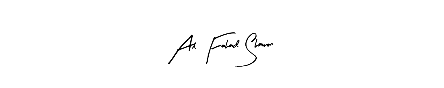 Make a beautiful signature design for name Al Fahad Shawon. With this signature (Arty Signature) style, you can create a handwritten signature for free. Al Fahad Shawon signature style 8 images and pictures png