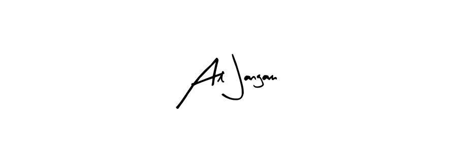 You should practise on your own different ways (Arty Signature) to write your name (Al Jangam) in signature. don't let someone else do it for you. Al Jangam signature style 8 images and pictures png