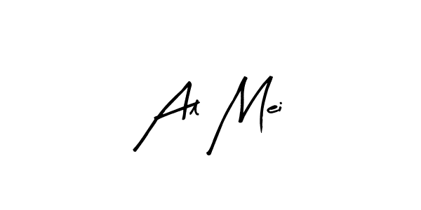 Design your own signature with our free online signature maker. With this signature software, you can create a handwritten (Arty Signature) signature for name Al Mei. Al Mei signature style 8 images and pictures png