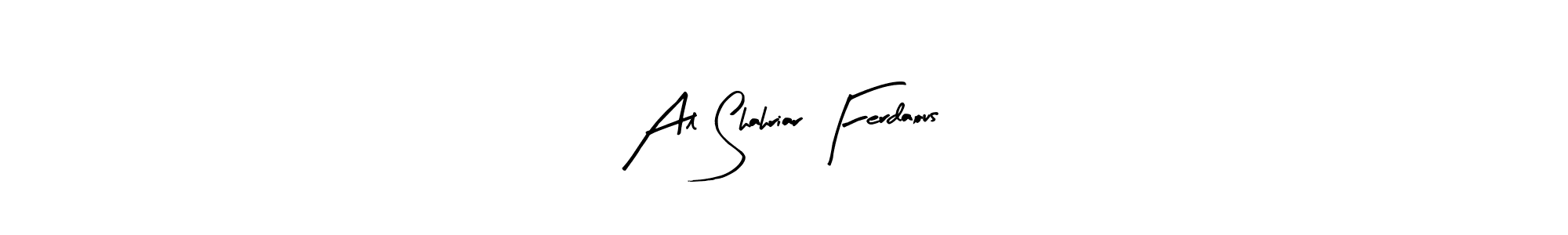 Use a signature maker to create a handwritten signature online. With this signature software, you can design (Arty Signature) your own signature for name Al Shahriar Ferdaous. Al Shahriar Ferdaous signature style 8 images and pictures png