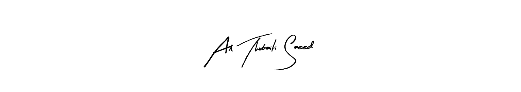 You should practise on your own different ways (Arty Signature) to write your name (Al Thubaiti Saeed) in signature. don't let someone else do it for you. Al Thubaiti Saeed signature style 8 images and pictures png