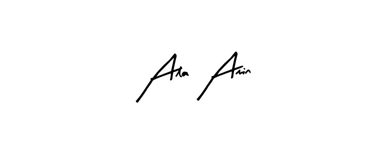 Ala Amin stylish signature style. Best Handwritten Sign (Arty Signature) for my name. Handwritten Signature Collection Ideas for my name Ala Amin. Ala Amin signature style 8 images and pictures png