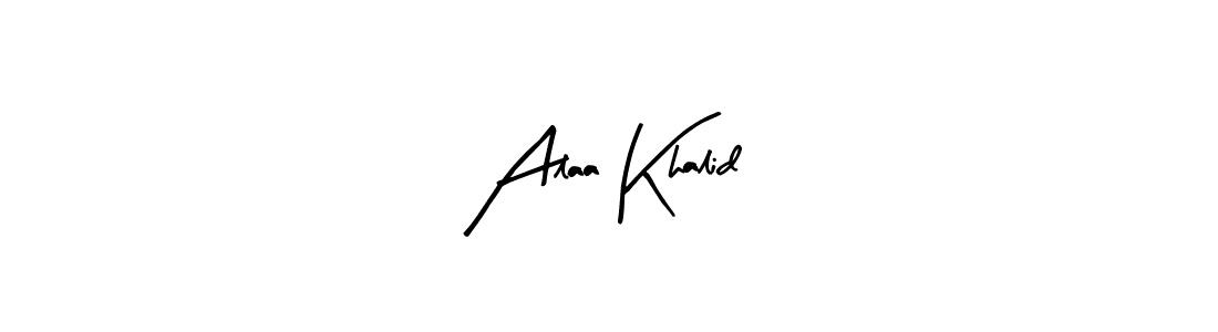 How to make Alaa Khalid signature? Arty Signature is a professional autograph style. Create handwritten signature for Alaa Khalid name. Alaa Khalid signature style 8 images and pictures png