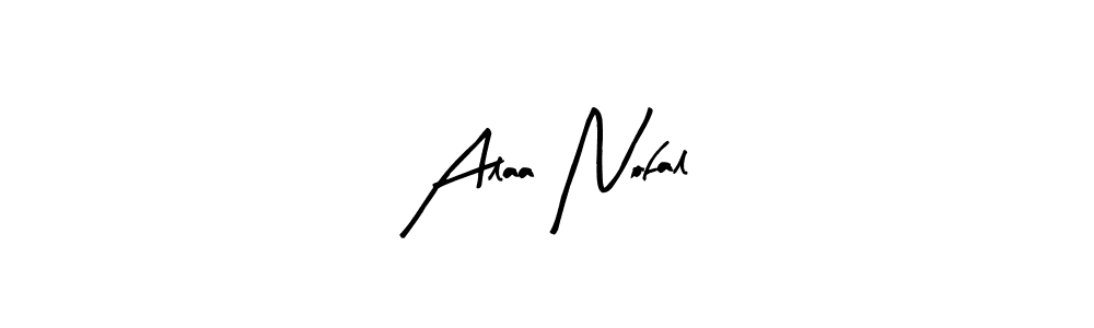 Similarly Arty Signature is the best handwritten signature design. Signature creator online .You can use it as an online autograph creator for name Alaa Nofal. Alaa Nofal signature style 8 images and pictures png
