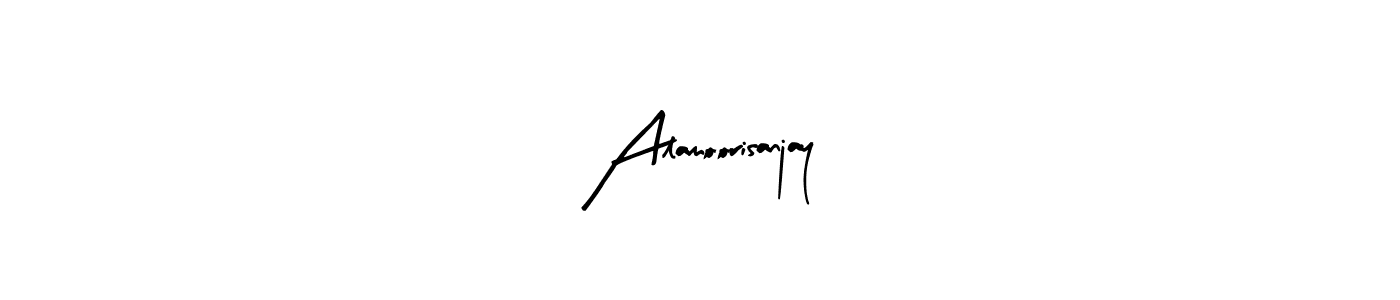 Similarly Arty Signature is the best handwritten signature design. Signature creator online .You can use it as an online autograph creator for name Alamoorisanjay. Alamoorisanjay signature style 8 images and pictures png