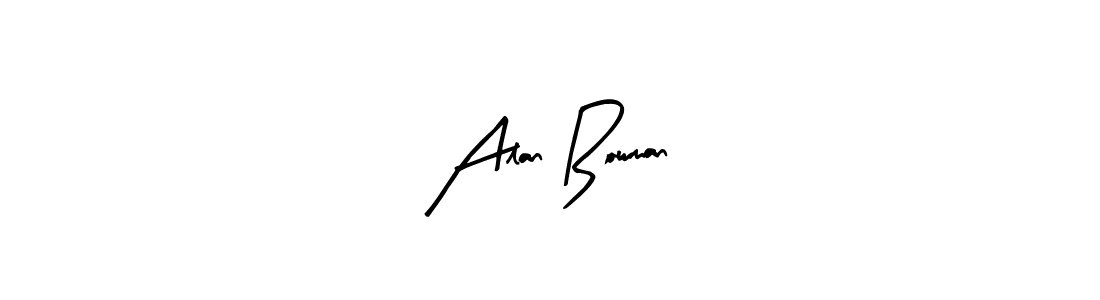 How to make Alan Bowman signature? Arty Signature is a professional autograph style. Create handwritten signature for Alan Bowman name. Alan Bowman signature style 8 images and pictures png