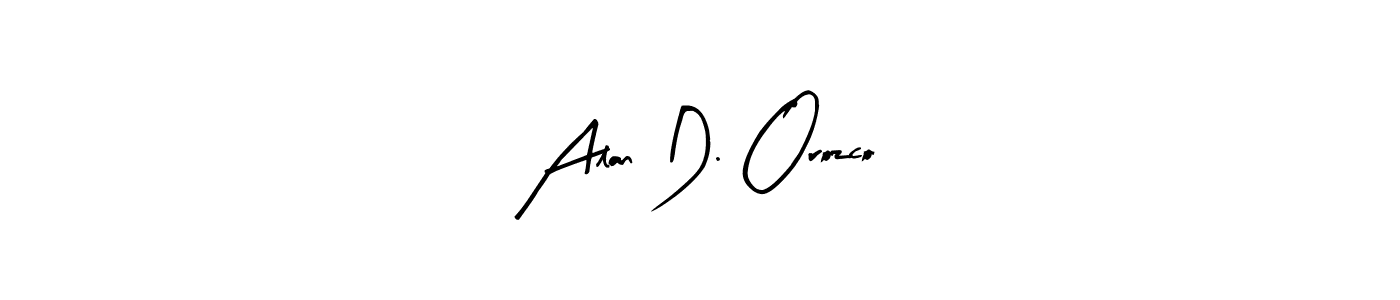 Make a short Alan D. Orozco signature style. Manage your documents anywhere anytime using Arty Signature. Create and add eSignatures, submit forms, share and send files easily. Alan D. Orozco signature style 8 images and pictures png