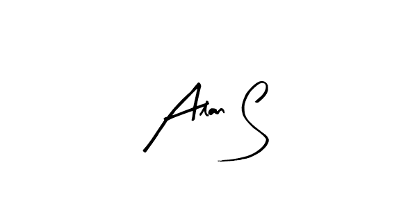 How to Draw Alan S signature style? Arty Signature is a latest design signature styles for name Alan S. Alan S signature style 8 images and pictures png