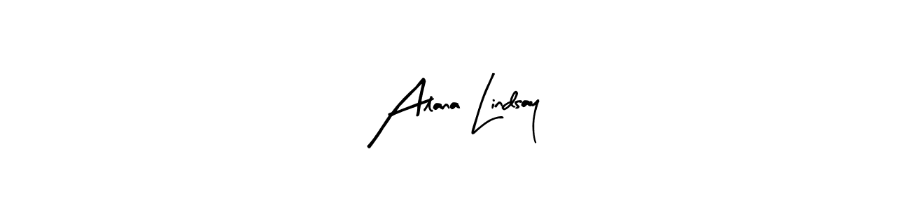 The best way (Arty Signature) to make a short signature is to pick only two or three words in your name. The name Alana Lindsay include a total of six letters. For converting this name. Alana Lindsay signature style 8 images and pictures png