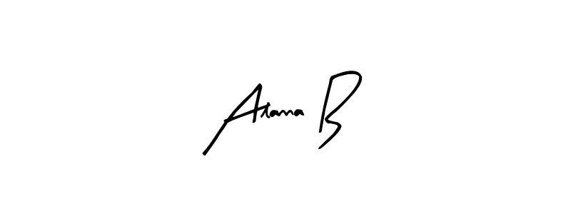 How to make Alanna B signature? Arty Signature is a professional autograph style. Create handwritten signature for Alanna B name. Alanna B signature style 8 images and pictures png