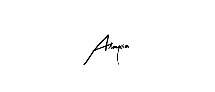 Use a signature maker to create a handwritten signature online. With this signature software, you can design (Arty Signature) your own signature for name Alaysia. Alaysia signature style 8 images and pictures png
