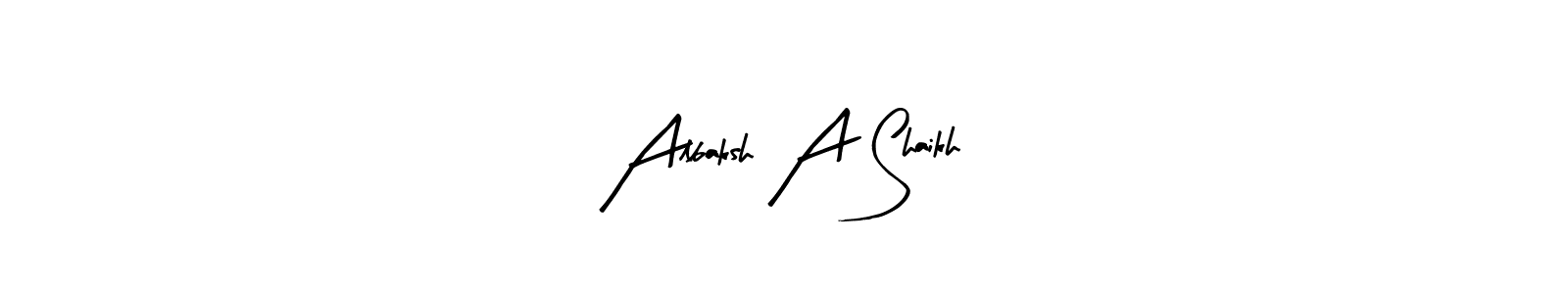 It looks lik you need a new signature style for name Albaksh A Shaikh. Design unique handwritten (Arty Signature) signature with our free signature maker in just a few clicks. Albaksh A Shaikh signature style 8 images and pictures png