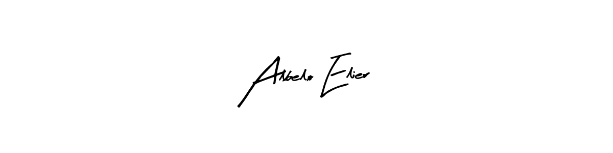 if you are searching for the best signature style for your name Albelo Elier. so please give up your signature search. here we have designed multiple signature styles  using Arty Signature. Albelo Elier signature style 8 images and pictures png