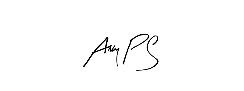 Design your own signature with our free online signature maker. With this signature software, you can create a handwritten (Arty Signature) signature for name Alby P S. Alby P S signature style 8 images and pictures png