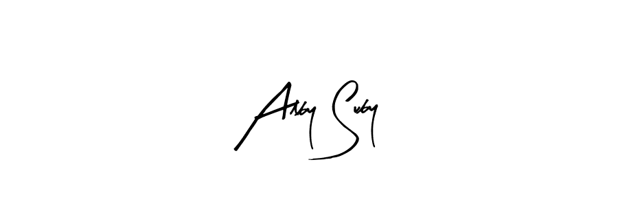 You should practise on your own different ways (Arty Signature) to write your name (Alby Suby) in signature. don't let someone else do it for you. Alby Suby signature style 8 images and pictures png
