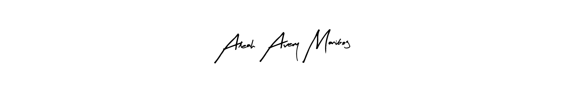 Similarly Arty Signature is the best handwritten signature design. Signature creator online .You can use it as an online autograph creator for name Aleah Avery Manibog. Aleah Avery Manibog signature style 8 images and pictures png