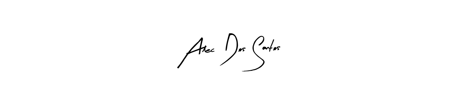 Alec Dos Santos stylish signature style. Best Handwritten Sign (Arty Signature) for my name. Handwritten Signature Collection Ideas for my name Alec Dos Santos. Alec Dos Santos signature style 8 images and pictures png