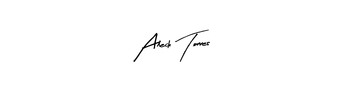 Arty Signature is a professional signature style that is perfect for those who want to add a touch of class to their signature. It is also a great choice for those who want to make their signature more unique. Get Aleck Torres name to fancy signature for free. Aleck Torres signature style 8 images and pictures png