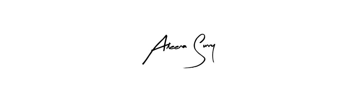How to make Aleena Sunny signature? Arty Signature is a professional autograph style. Create handwritten signature for Aleena Sunny name. Aleena Sunny signature style 8 images and pictures png