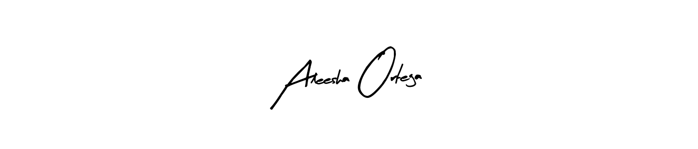 Also we have Aleesha Ortega name is the best signature style. Create professional handwritten signature collection using Arty Signature autograph style. Aleesha Ortega signature style 8 images and pictures png