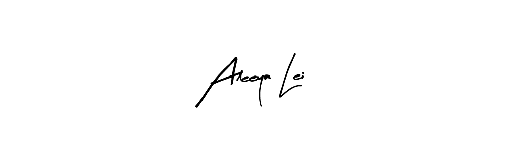 How to make Aleeya Lei signature? Arty Signature is a professional autograph style. Create handwritten signature for Aleeya Lei name. Aleeya Lei signature style 8 images and pictures png