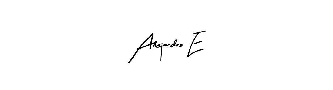 It looks lik you need a new signature style for name Alejandro E. Design unique handwritten (Arty Signature) signature with our free signature maker in just a few clicks. Alejandro E signature style 8 images and pictures png