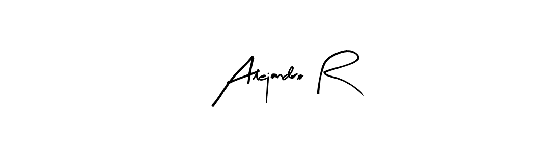 This is the best signature style for the Alejandro R name. Also you like these signature font (Arty Signature). Mix name signature. Alejandro R signature style 8 images and pictures png