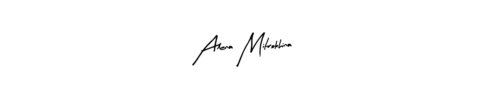 You can use this online signature creator to create a handwritten signature for the name Alena Mitrokhina. This is the best online autograph maker. Alena Mitrokhina signature style 8 images and pictures png