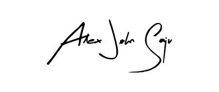 Give your name Alex John Saju an exquisite flair with the Arty Signature script font. Ideal for contracts, resumes, and formal letterheads. Alex John Saju signature style 8 images and pictures png