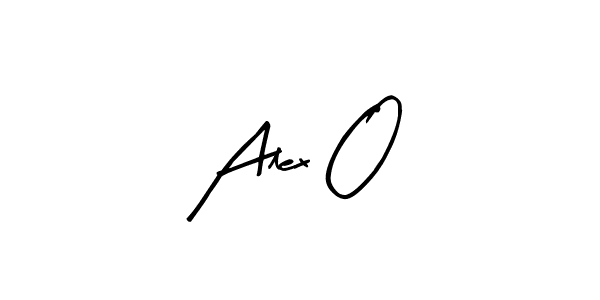 How to make Alex O name signature. Use Arty Signature style for creating short signs online. This is the latest handwritten sign. Alex O signature style 8 images and pictures png