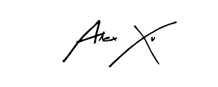 Generate high-definition signature styles for Alex Xu. The Arty Signature typeface ensures crisp legibility and sophisticated design. Alex Xu signature style 8 images and pictures png