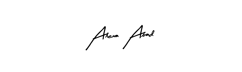 Design your own signature with our free online signature maker. With this signature software, you can create a handwritten (Arty Signature) signature for name Alexa Abad. Alexa Abad signature style 8 images and pictures png
