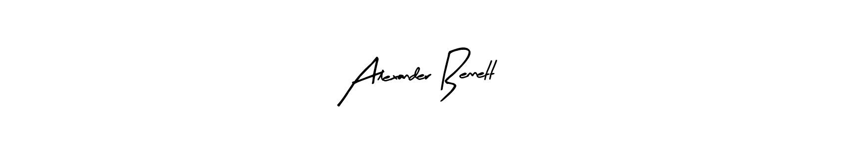 Arty Signature is a professional signature style that is perfect for those who want to add a touch of class to their signature. It is also a great choice for those who want to make their signature more unique. Get Alexander Bennett name to fancy signature for free. Alexander Bennett signature style 8 images and pictures png