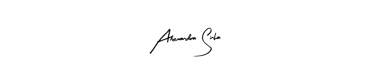 How to make Alexandra Sinha name signature. Use Arty Signature style for creating short signs online. This is the latest handwritten sign. Alexandra Sinha signature style 8 images and pictures png