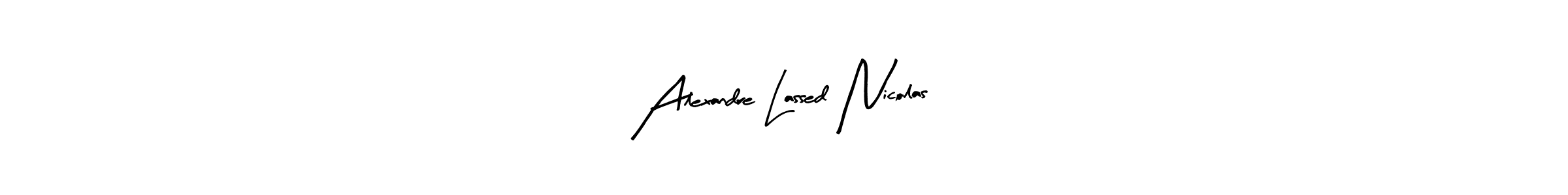 You can use this online signature creator to create a handwritten signature for the name Alexandre Lassed Nicolas. This is the best online autograph maker. Alexandre Lassed Nicolas signature style 8 images and pictures png