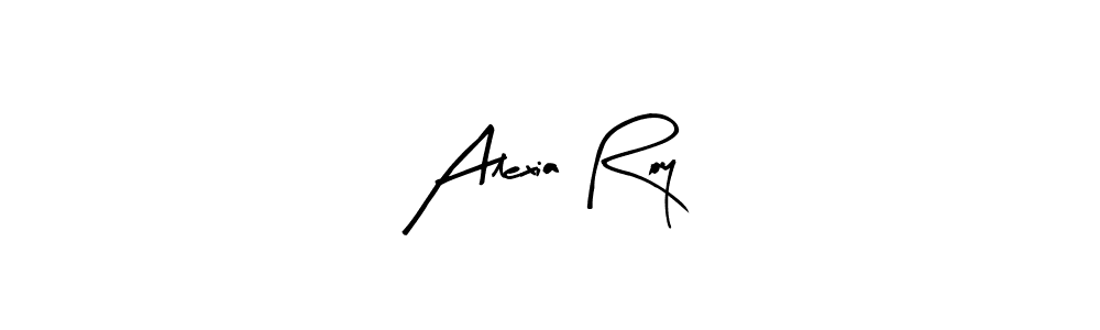 How to make Alexia Roy name signature. Use Arty Signature style for creating short signs online. This is the latest handwritten sign. Alexia Roy signature style 8 images and pictures png