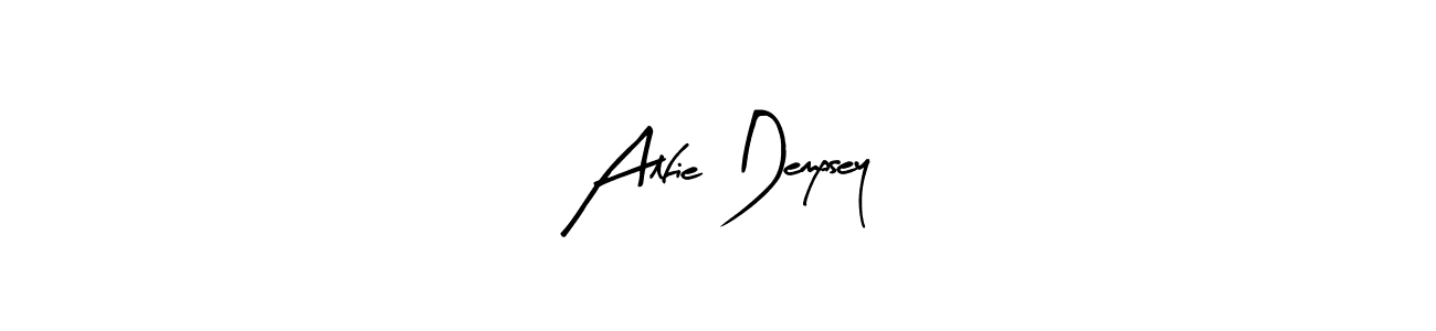 Arty Signature is a professional signature style that is perfect for those who want to add a touch of class to their signature. It is also a great choice for those who want to make their signature more unique. Get Alfie Dempsey name to fancy signature for free. Alfie Dempsey signature style 8 images and pictures png