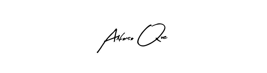 Make a beautiful signature design for name Alfonso Que. With this signature (Arty Signature) style, you can create a handwritten signature for free. Alfonso Que signature style 8 images and pictures png